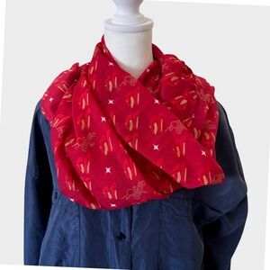 Erstwilder Wizard of Oz Ruby Slippers Red Oblong Scarf
